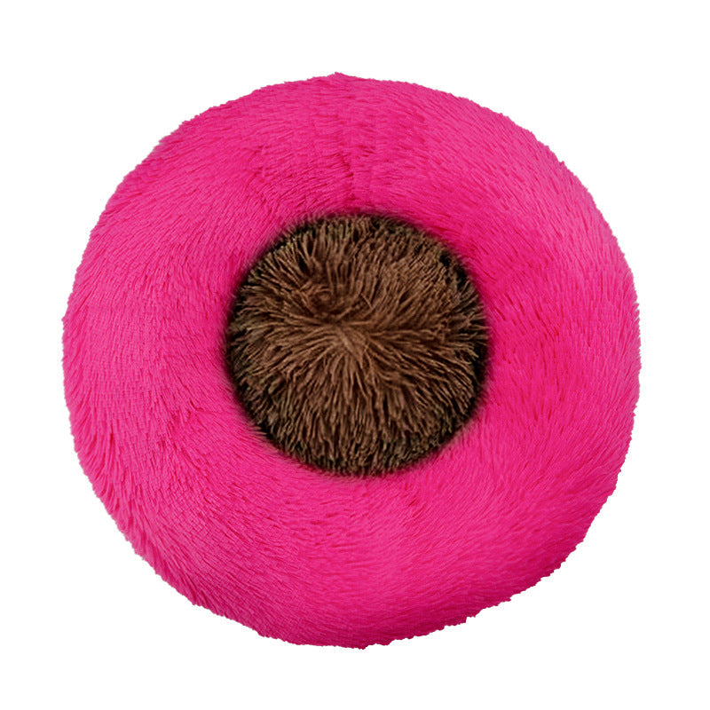 Round Plush Sleeping Bed  Dog Bed