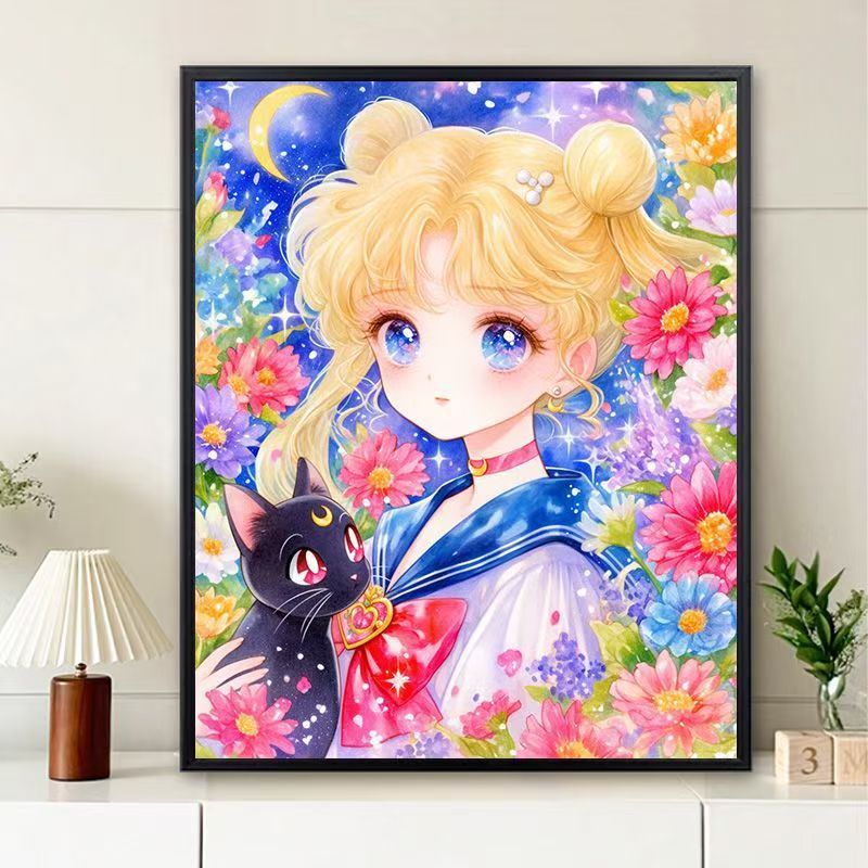 Whimsical Floral Character Art Print Kalsten