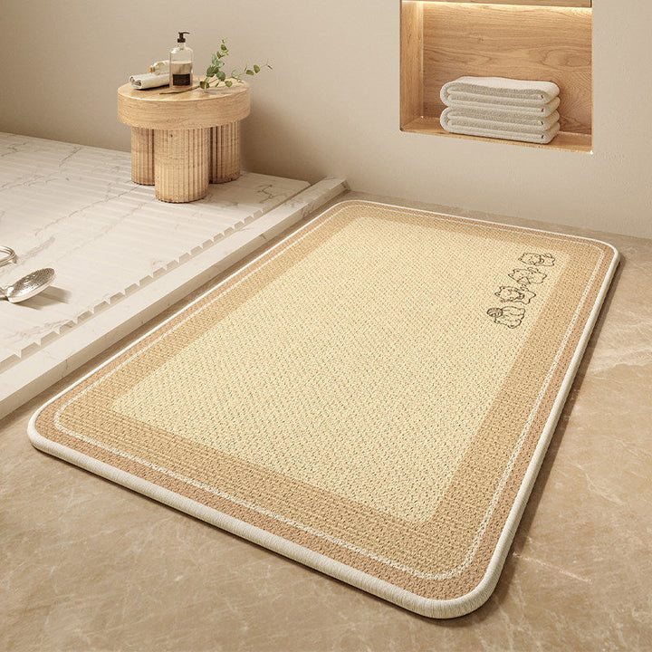 Cartoon Dog-Themed Bath Mat Kalsten