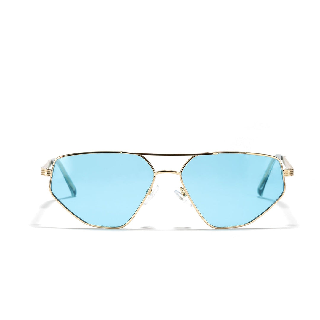 Ladies geometric sunglasses with elegant metal frame Kalsten