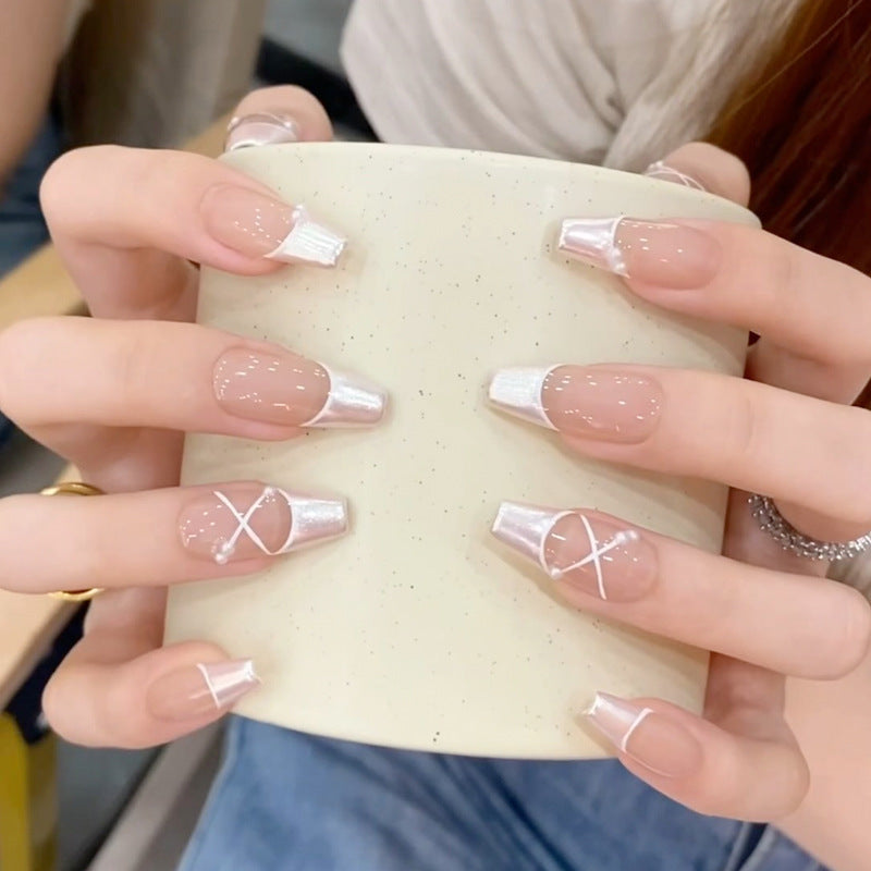 Artificial nails with Romantic Heart Design Kalsten