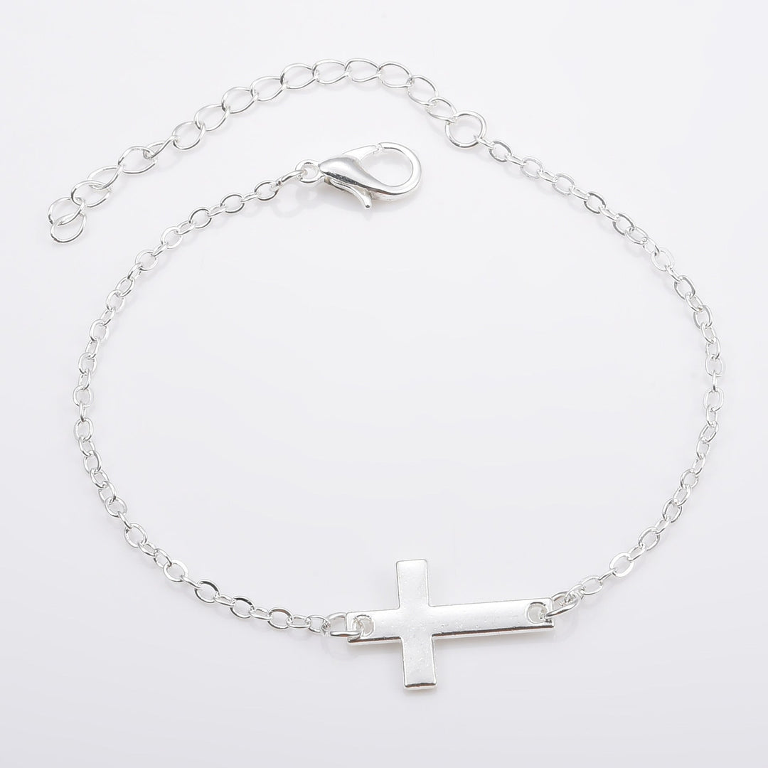 Minimalist Cross Charm Bracelet Kalsten