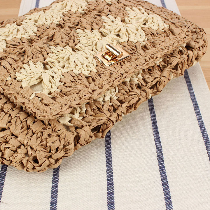 Handbag in Braided Flower Pattern Kalsten