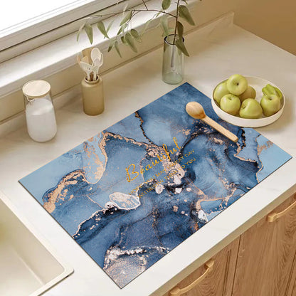 Abstract Geometric Kitchen Mat Acalora