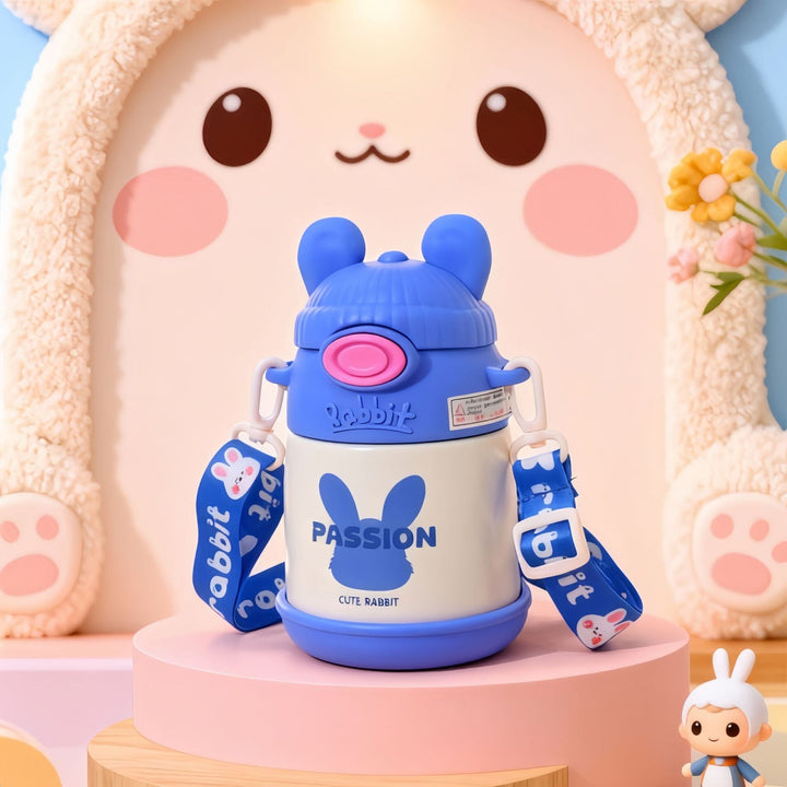 Ladies Insulated Children's Drinking Bottle with Practical Carrying Strap Kalsten