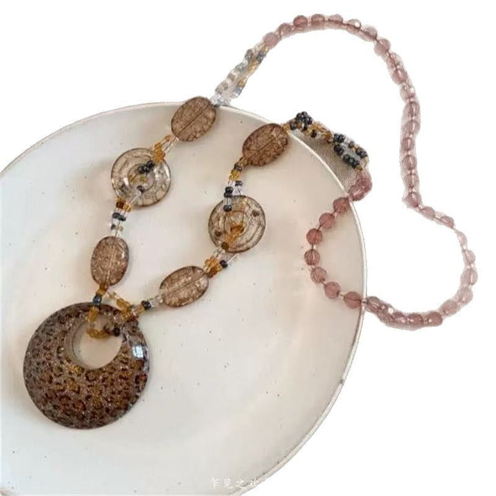 Handmade Beaded Pendant Necklace Kalsten