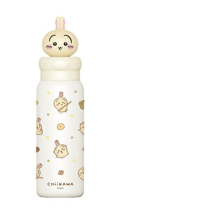 Women Stainless Steel Water Bottle with Interactive Animal Head Design Kalsten