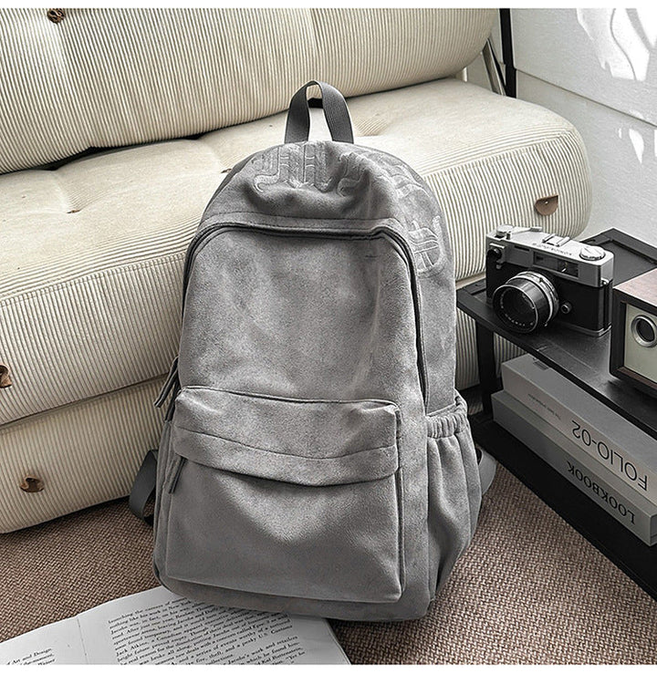 Casual Suede School Backpack Kalsten