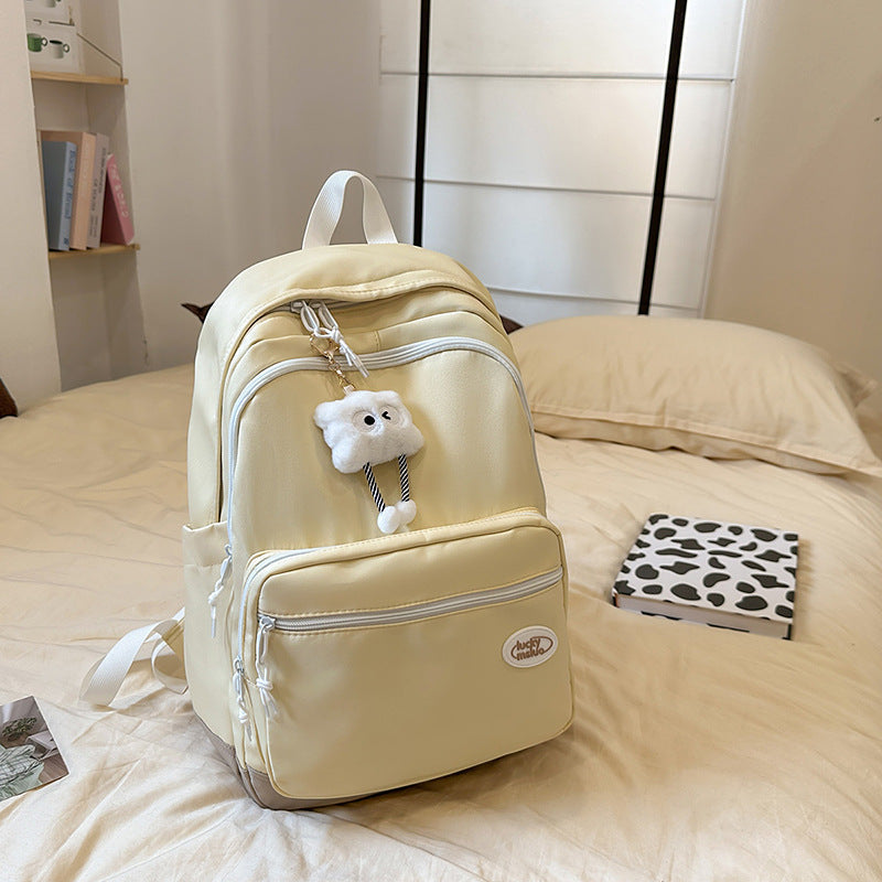 Cute Compact Multi-Pocket School Backpack