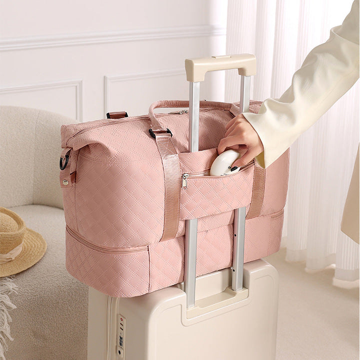 Spacious Quilted Travel Duffel Bag Kalsten