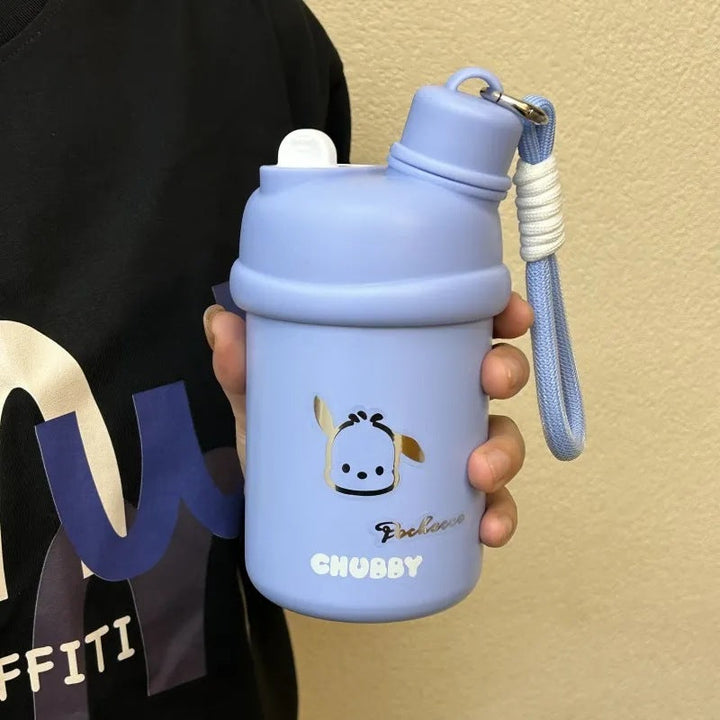Women's insulated drinking bottle with innovative closure system and cute animal design Kalsten