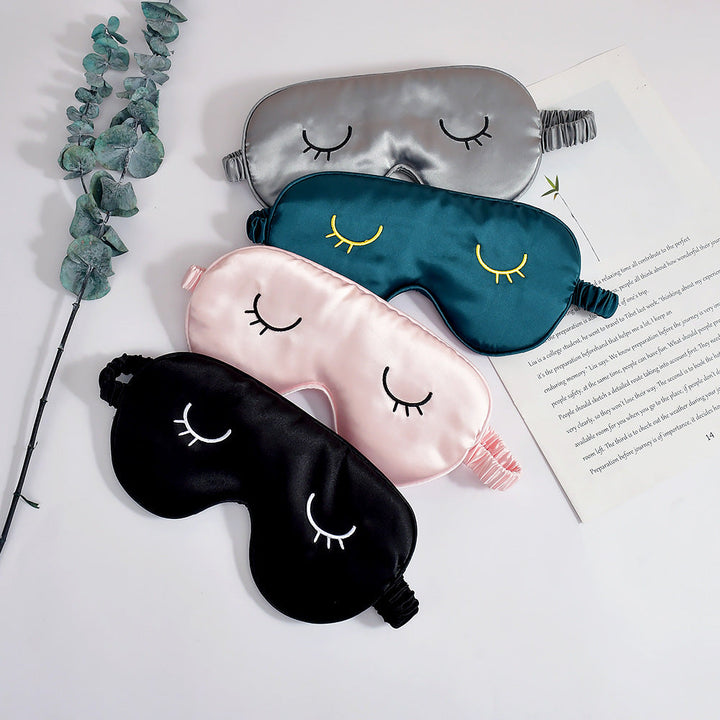 Unisex nan silky-soft eye mask with ergonomic contour and adjustable elastic band Kalsten