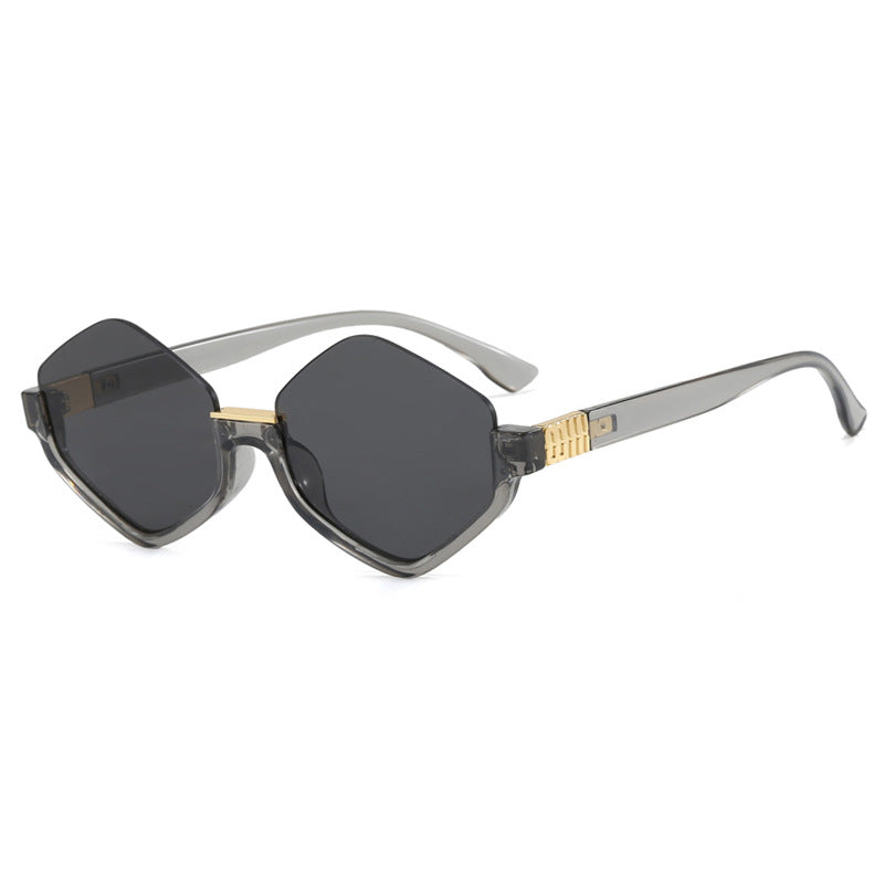 Women's fashionable sunglasses with trendy hexagonal frame and protective lenses Kalsten