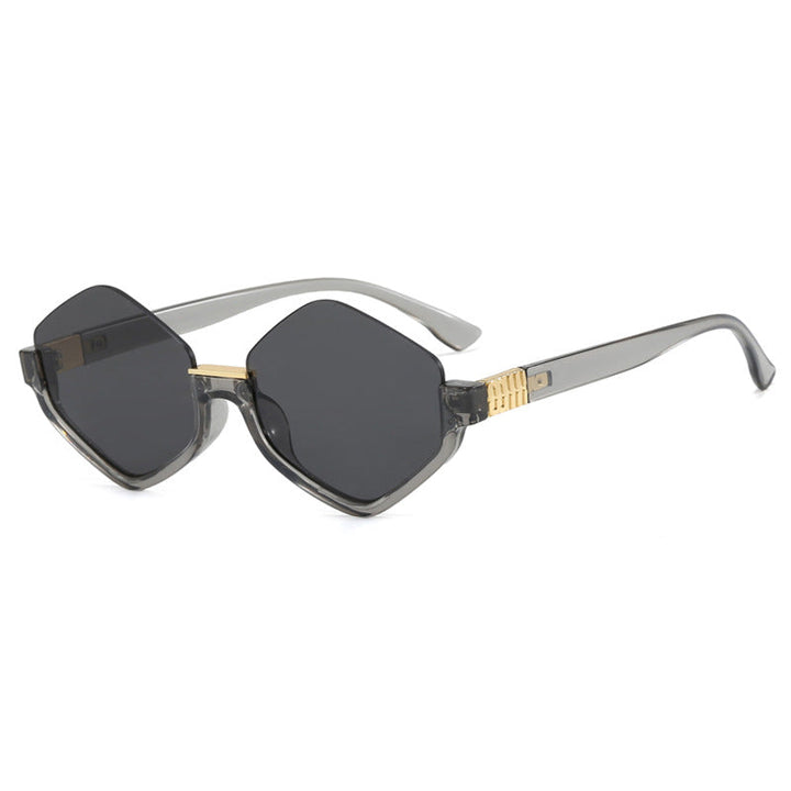Women's fashionable sunglasses with trendy hexagonal frame and protective lenses Kalsten