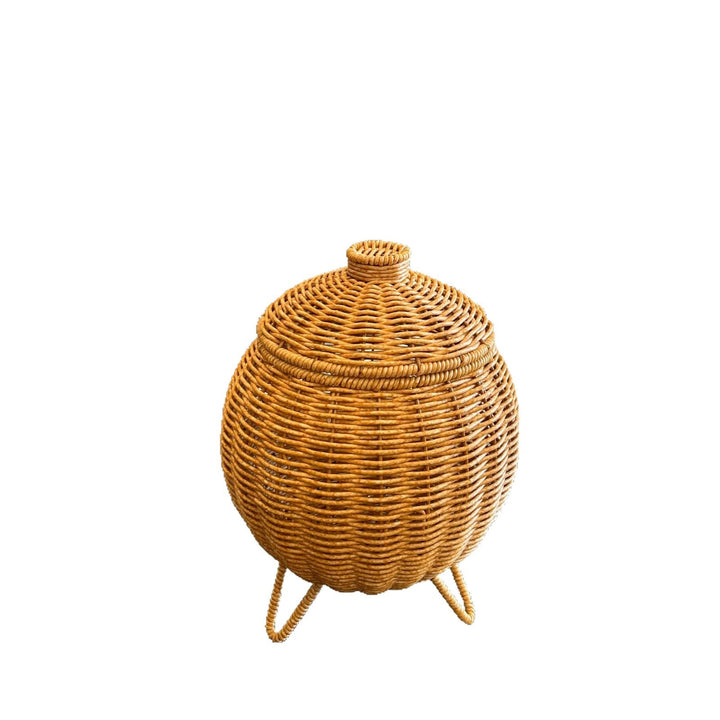 Women artfully woven storage pot Kalsten