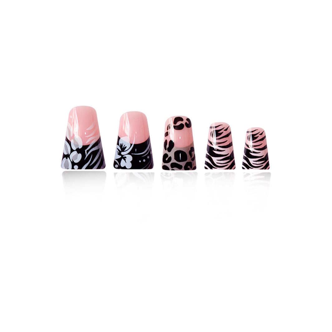 Artistic 3D Floral Press-On Nail Extensions Kalsten