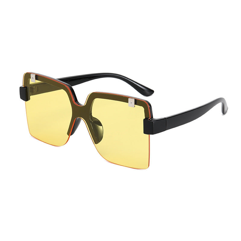 Women's Fashion Oversized Sunglasses with Futuristic Design Kalsten