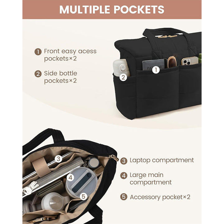 Practical handbag with multiple compartments Kalsten