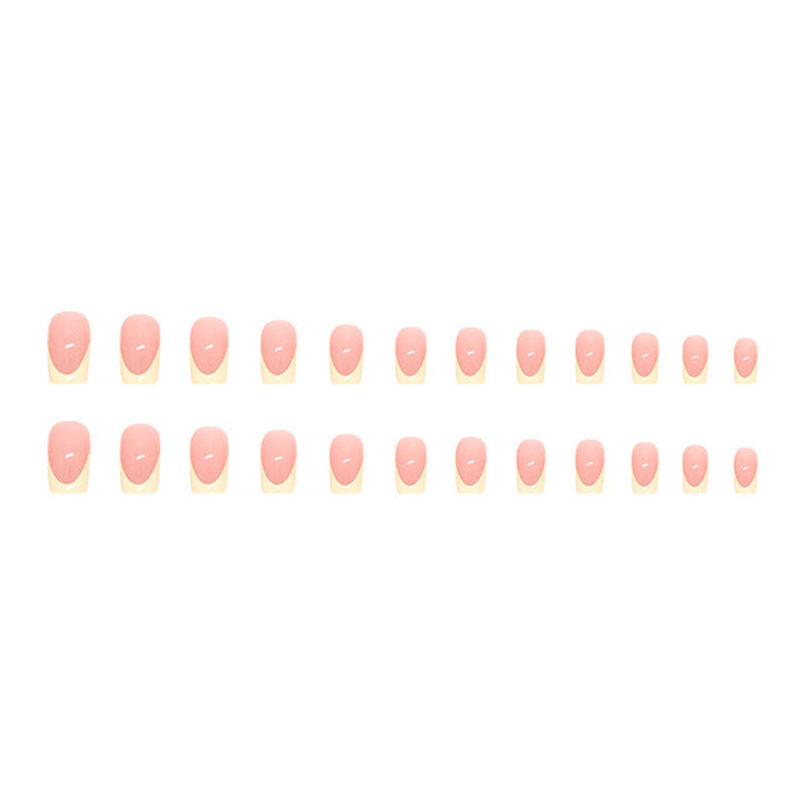 Elegant French Tip Nail Art Extensions Kalsten