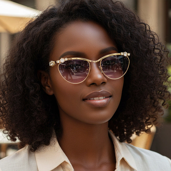Ladies Designer Sunglasses with Sparkling Details Kalsten
