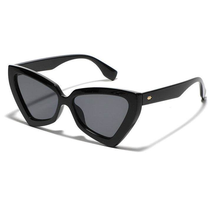 Women's Cat-Eye Sunglasses with Mirrored Lenses and Sturdy Frame Kalsten