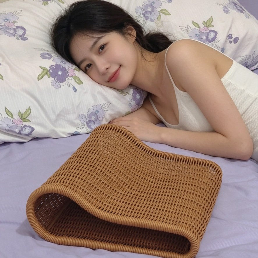 Curved Woven Storage Basket Kalsten