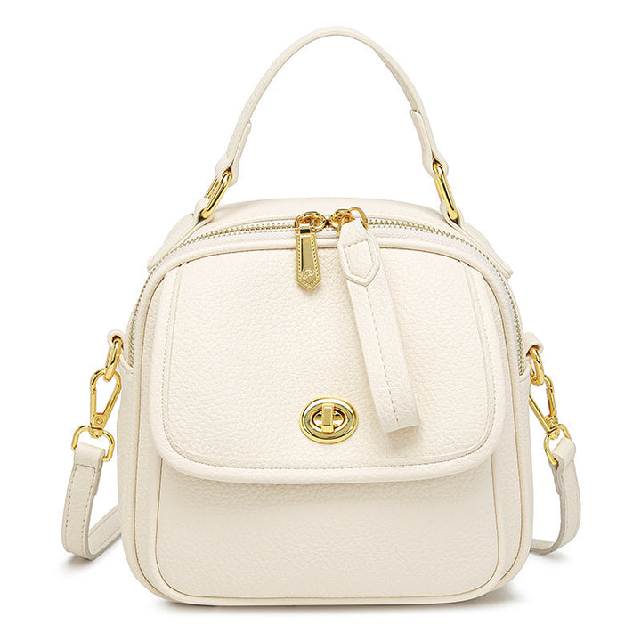 Textured Vegan Leather Crossbody Handbag Kalsten