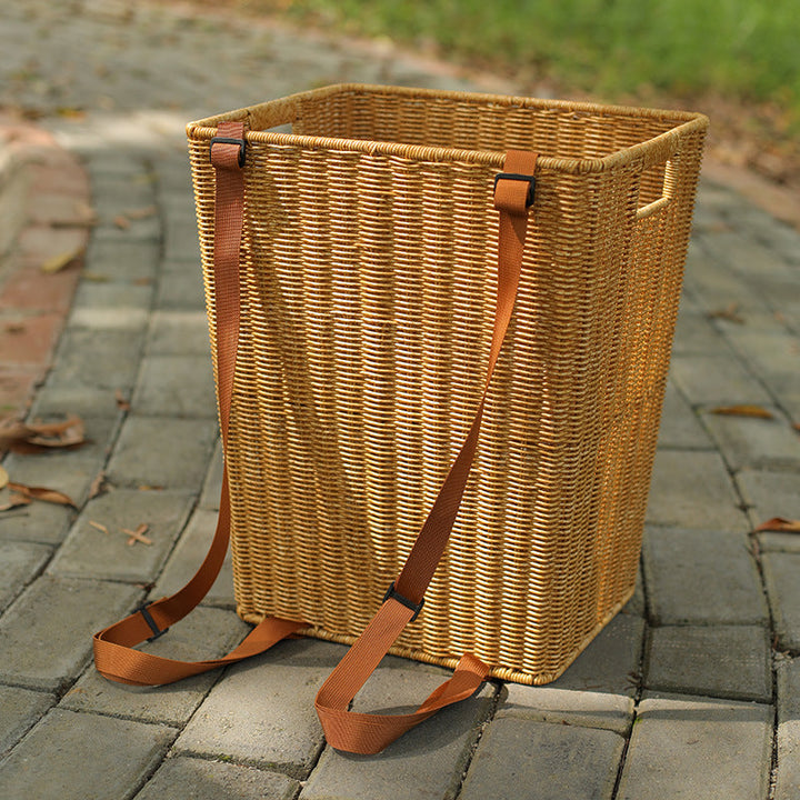 Handcrafted Woven Laundry Hamper Kalsten