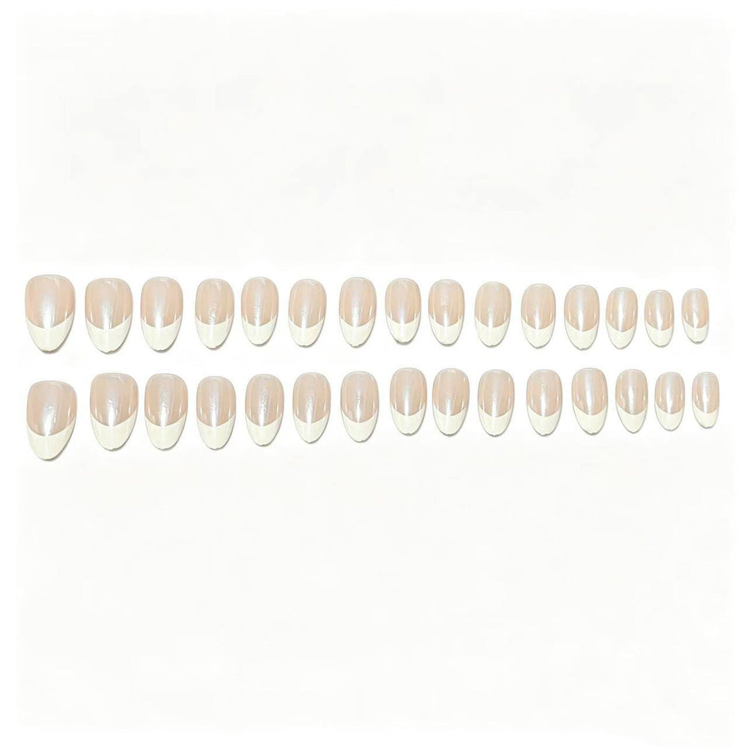 Elegant French Tip Nail Art Set Kalsten