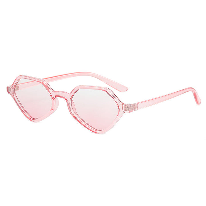 Women's Geometric Design Sunglasses with Mirrored Lenses Kalsten