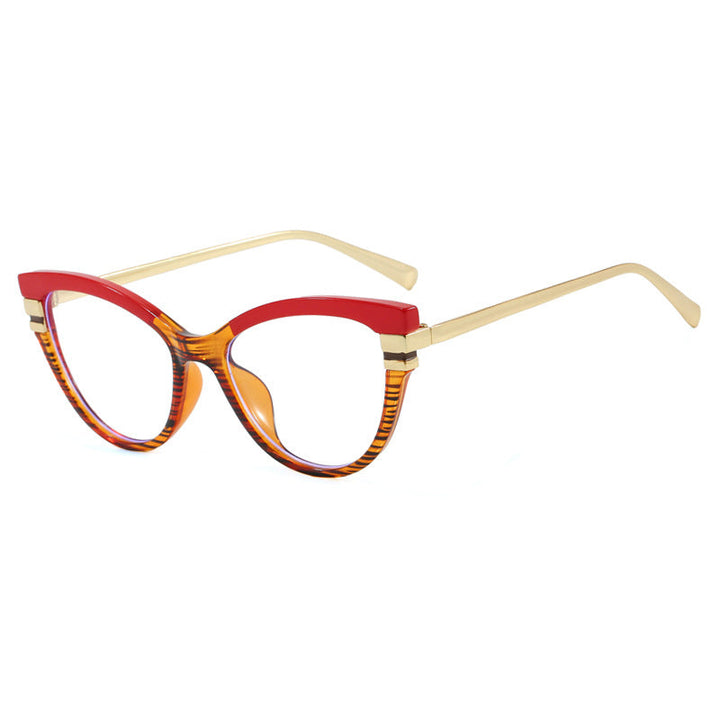 Ladies Cat-Eye Sunglasses with Elegant Metal Accents Kalsten
