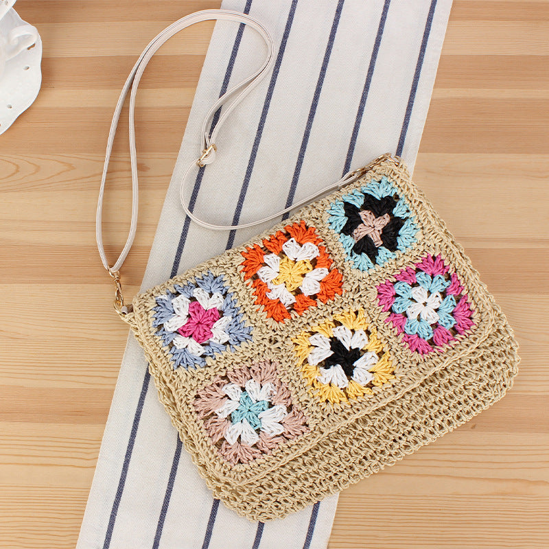 Handmade Shoulder Bag in Modern Patchwork Design Kalsten