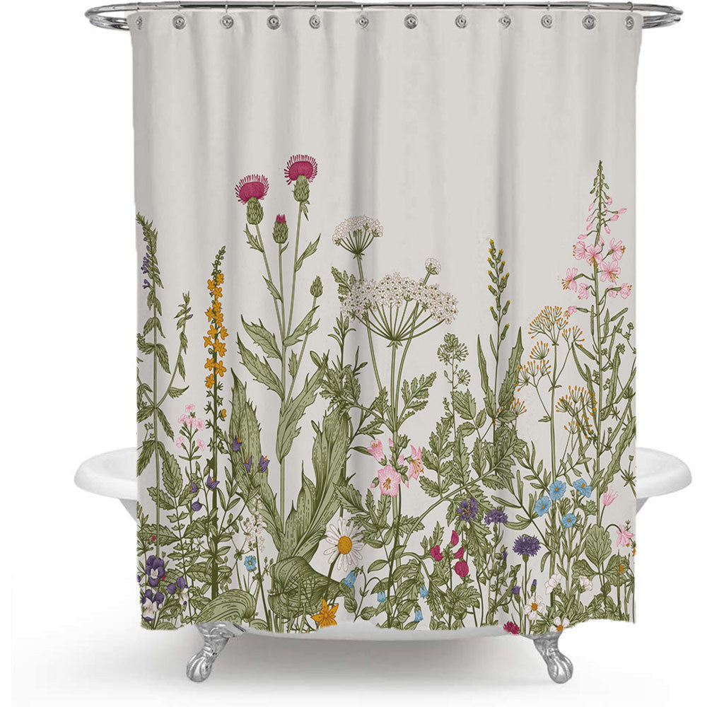 Botanical Illustration Shower Curtain Kalsten