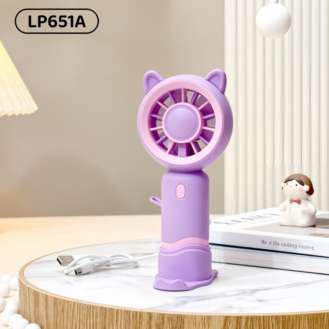 Women's Portable Mini Fan with Innovative Design and USB Charging Function Kalsten