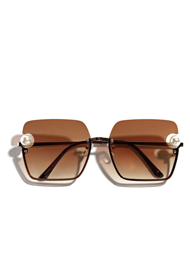 Women's square sunglasses with elegant transparent frame Kalsten