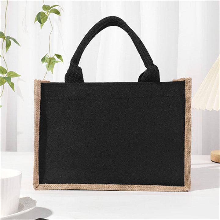 Spacious jute bag with reinforced handles Kalsten