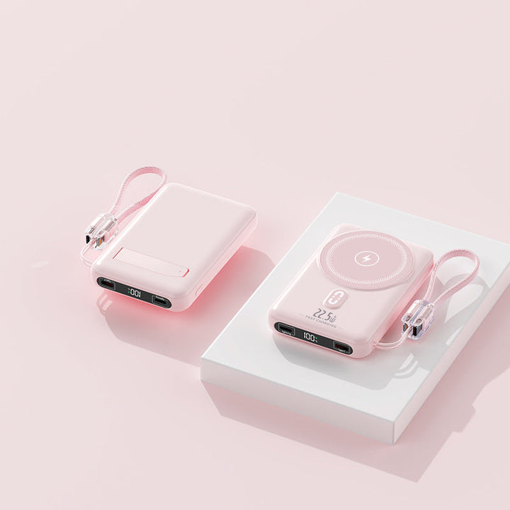 Portable power bank with inductive charging function and LED display Kalsten