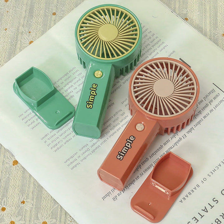 Ladies portable hand fan with variable speed control and ergonomic design Kalsten
