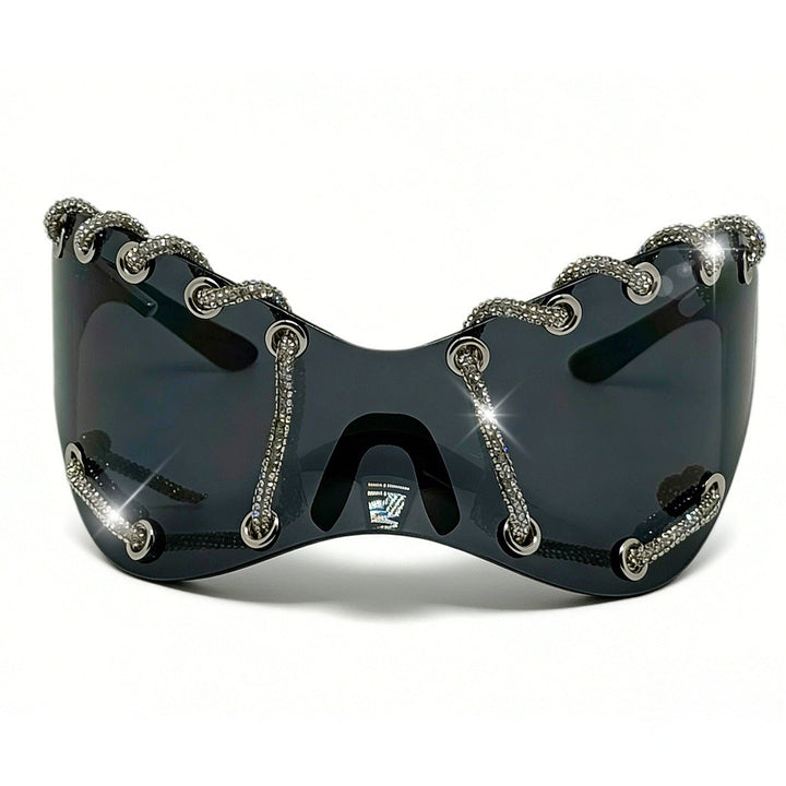 Women extravagant sunglasses with unique chain design Kalsten