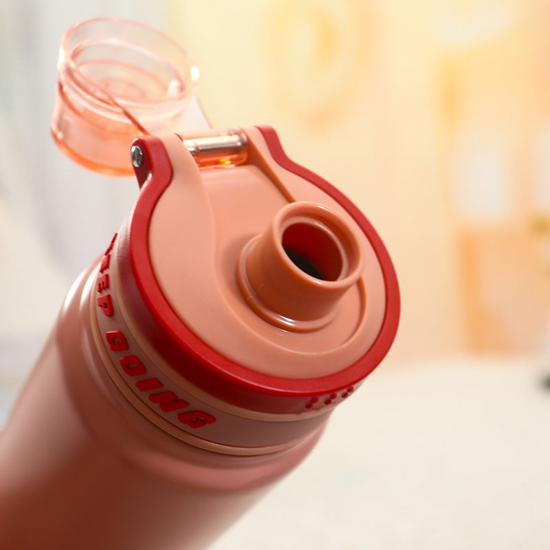 Women's Sports Insulated Drinking Bottle with Practical Flip Lid Kalsten