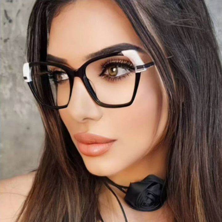Ladies square sunglasses with elegant metal frame and protective UV filter Kalsten
