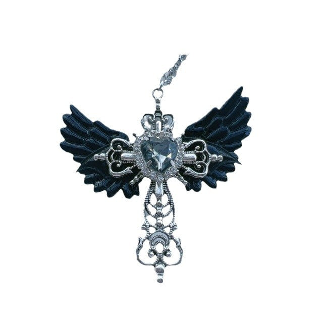 Angel Wing Heart Pendant Necklace Kalsten