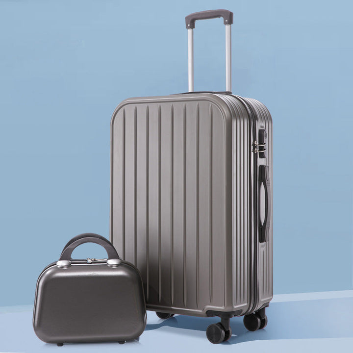 Unisex Stylish Ridged Hard-Shell Suitcase Kalsten