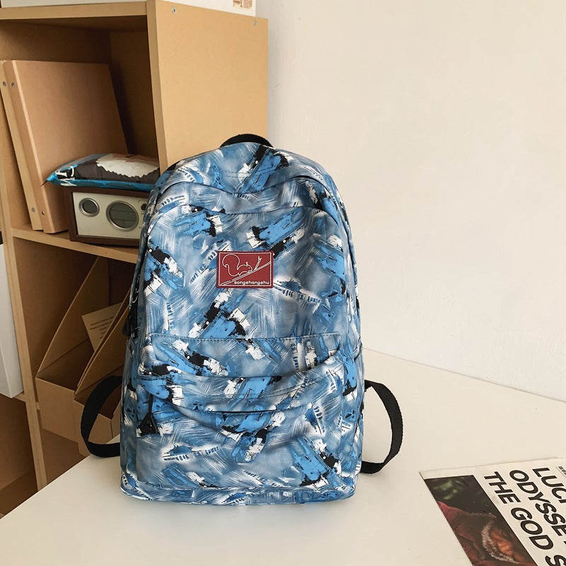 Abstract Print Multi-Functional School Backpack