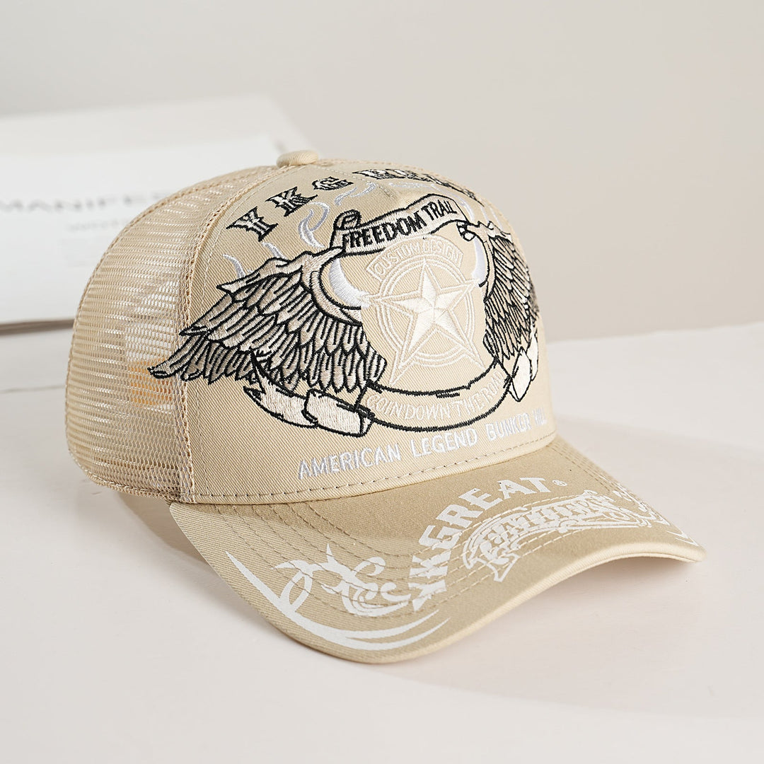 Unisex Trucker Cap with graphic design and breathable mesh Kalsten