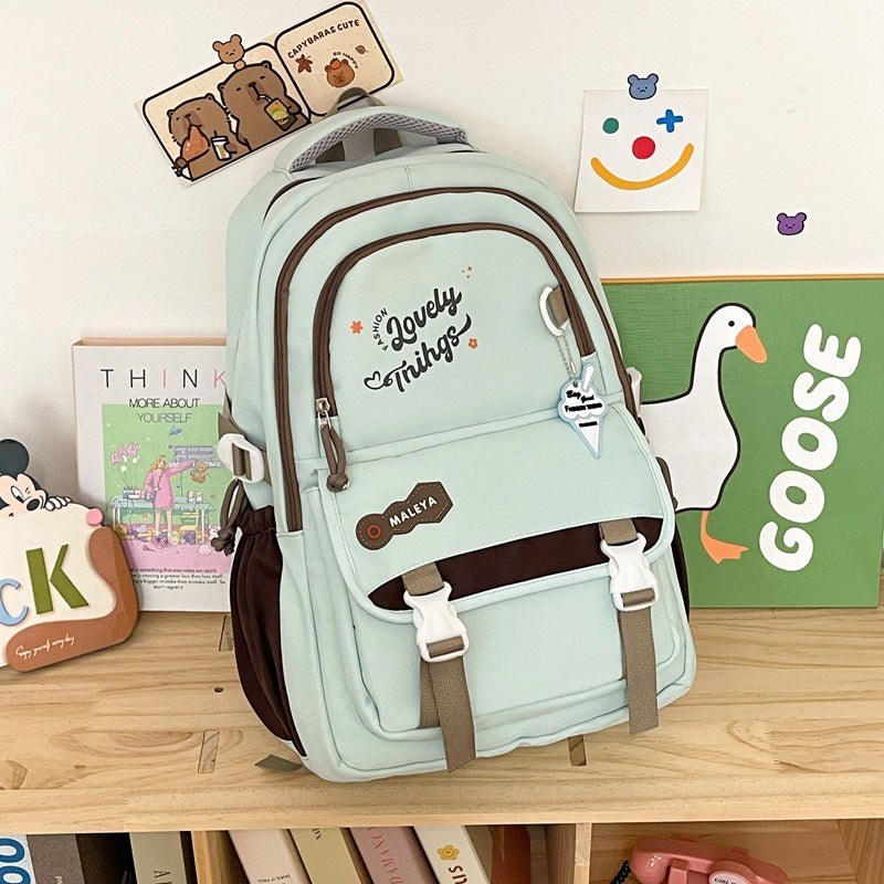 Cartoon-Inspired Functional School Backpack