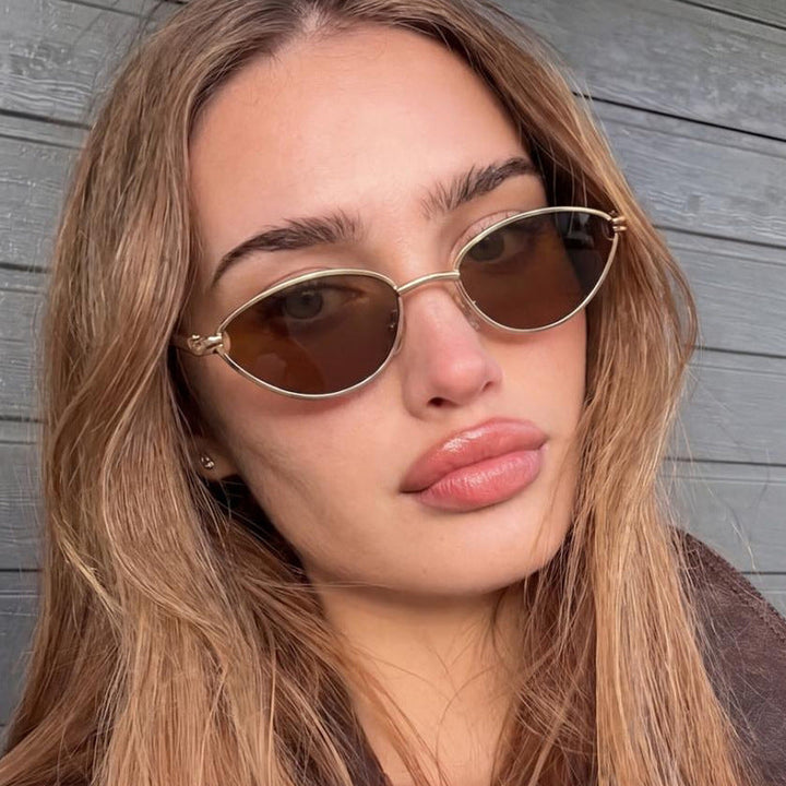 Women's designer sunglasses with elegant metal frame and protective lenses Kalsten