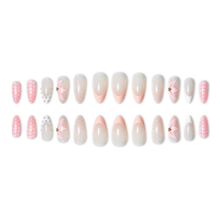 Elegant Press-On Nail Art Set with Unique Designs Kalsten