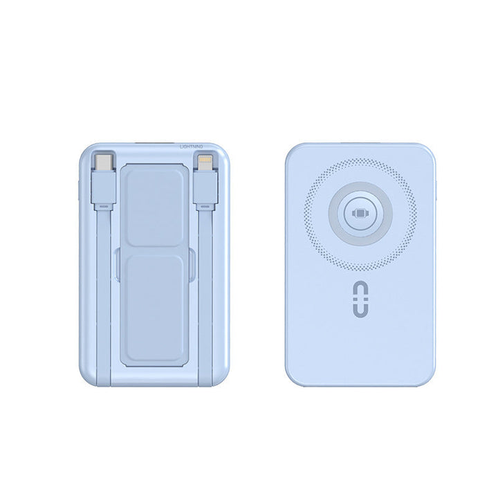 Multifunctional portable charger with wireless and integrated fast charging function Kalsten
