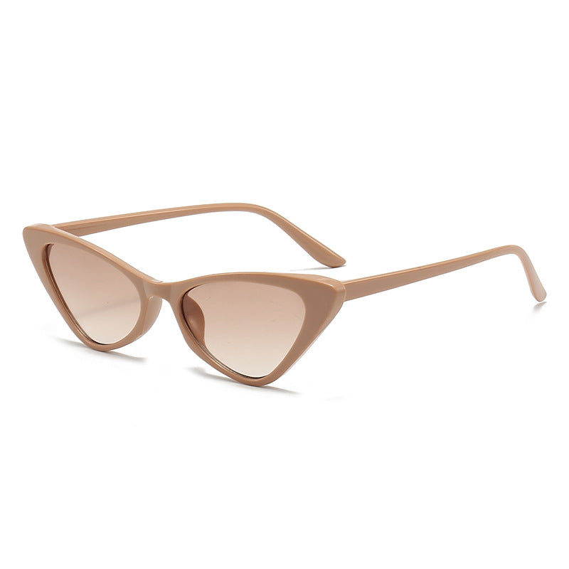 Women's Stylish Cat-Eye Sunglasses with Glossy Plastic Frame Kalsten
